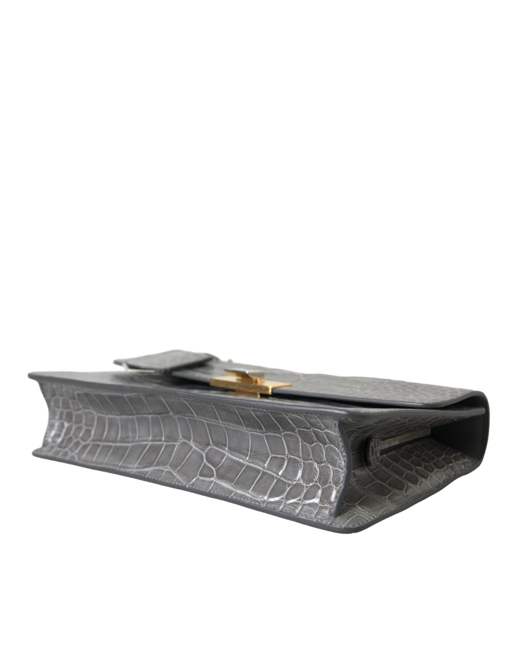 Balenciaga Gray Exotic Leather Medium Shoulder Hand Purse Bag